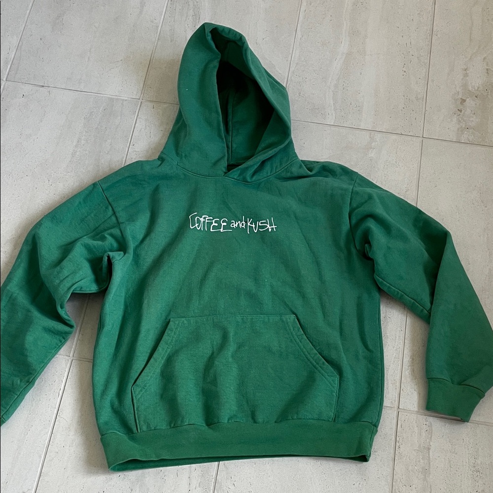 Green Hoodie with Front Pocket